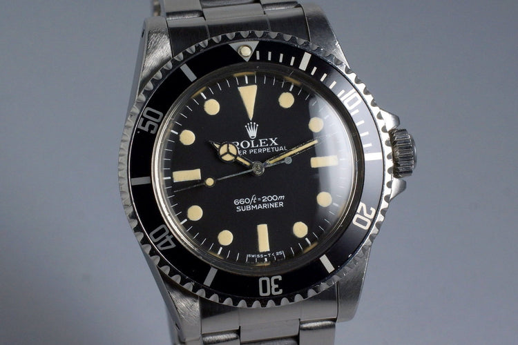 1978 Rolex Submariner 5513 Mark I Maxi Dial