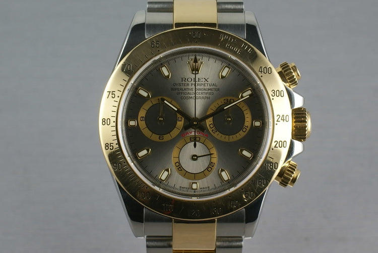 Rolex 18K/Steel Daytona Ref: 116523 Slate dial with box and papers