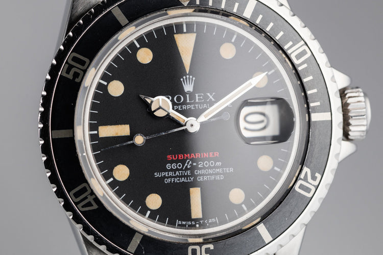 1972 Rolex Red Submariner 1680 with MK IV Dial