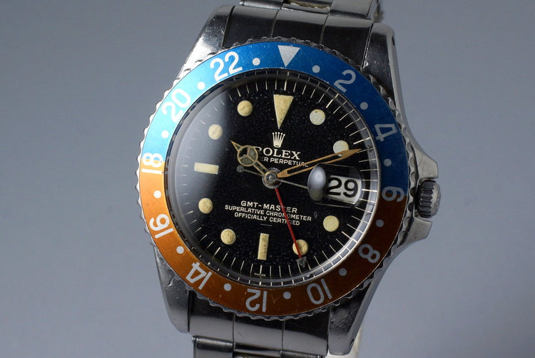 1963 Rolex GMT 1675 PCG Gilt UNDERLINE Dial