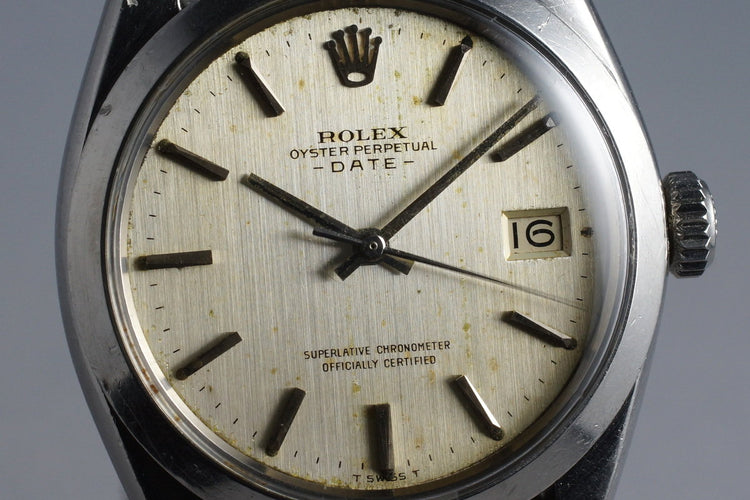 1965 Rolex Date 1500 Silver Dial