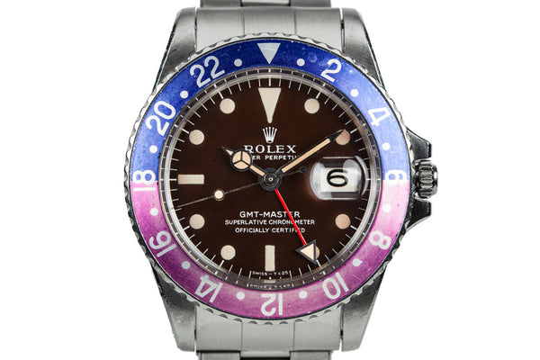 HQ Milton - 1967 Rolex GMT-Master 1675 with Tropical Brown Dial