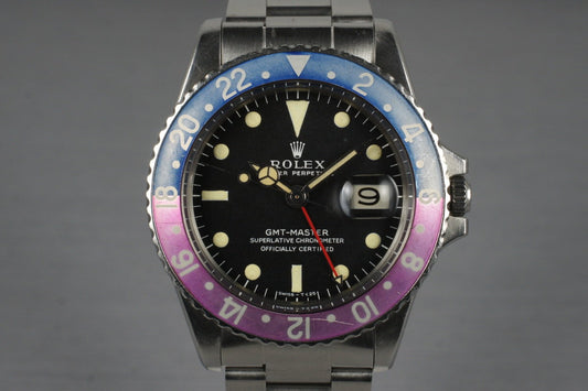 1967 Rolex GMT 1675 Mark I Dial with Violet Insert