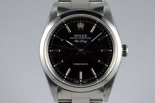 2000 Rolex Air-King 14000 Black Dial