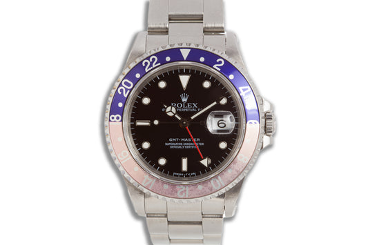 1995 Unpolished Rolex GMT Master 16700 Faded Pepsi Bezel & Tritium Dial