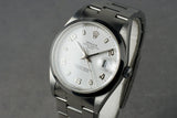 2000 Rolex White Arabic Dial Date 15200 With Box & Papers