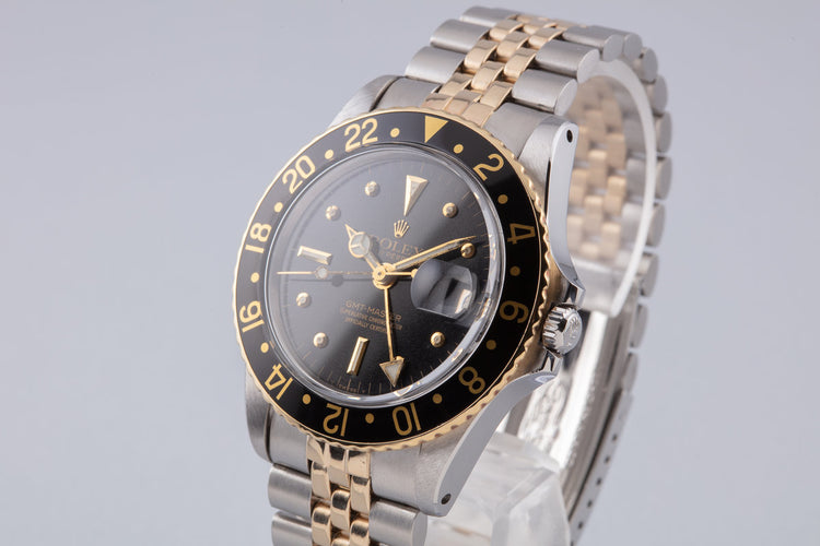 1965 Vintage Rolex Two-Tone GMT-Master 1675 with Black Nipple Dial