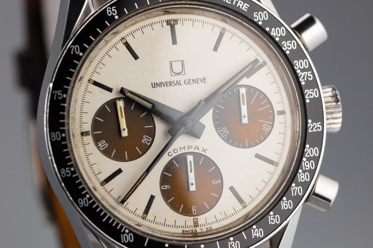 Universal Genève Compax "Nina Rindt" Tropical White Dial