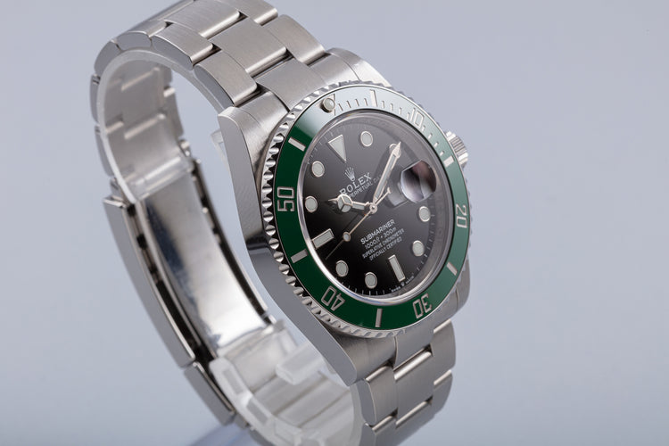 2021 Rolex Green 41mm Submariner 126610LV with Box & Card