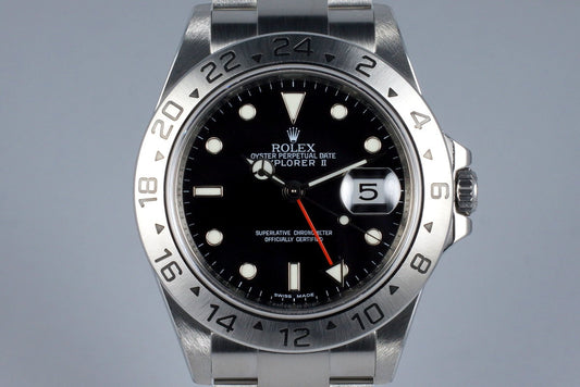 2009 Rolex Explorer II 16570 Box and Papers with 3186 Movement