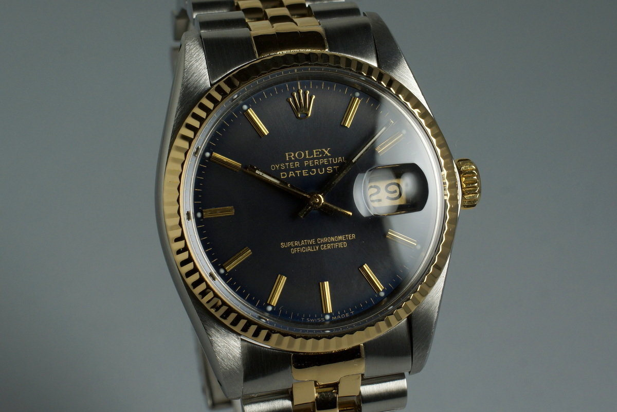 HQ Milton 1984 Rolex Two Tone DateJust 16013 with Box and Papers