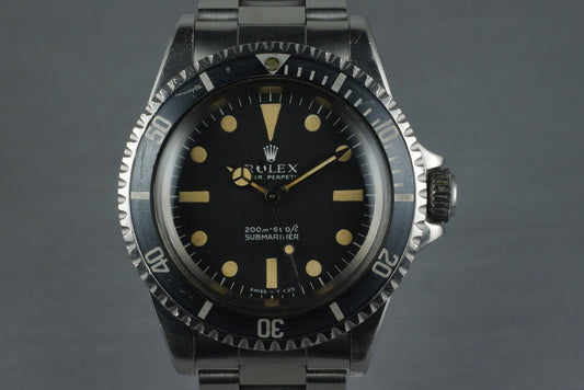 1967 Rolex Submariner 5513 Meters First with RSC Papers