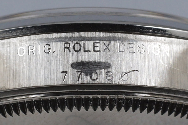 2002 Rolex MidSize Oyster Perpetual 77080 Salmon Dial