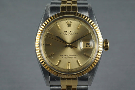 1969 Rolex Two Tone Datejust 1601