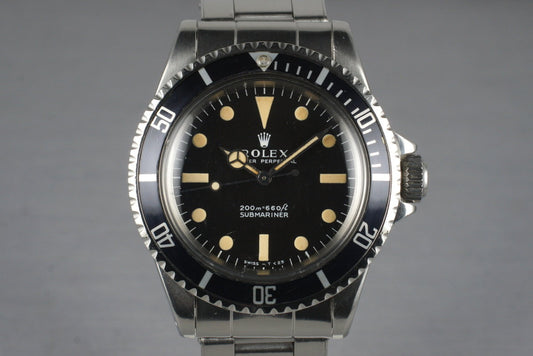 1968 Rolex Submariner 5513 Meters First
