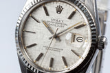 1983 ROLEX DateJust 16014 with Silver Linen Dial