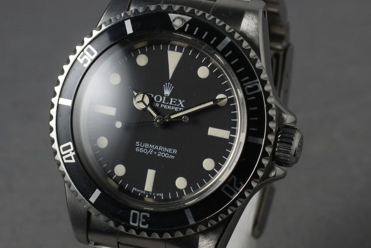 1984 Rolex Submariner  5513 with Maxi Mark V Dial