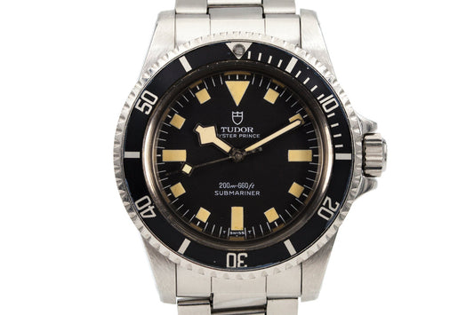 1977 Tudor Submariner 94010 Black Snowflake Dial