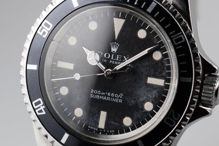 1967 Rolex Submariner 5513 Meters First Dial with "Night Sky" Patina