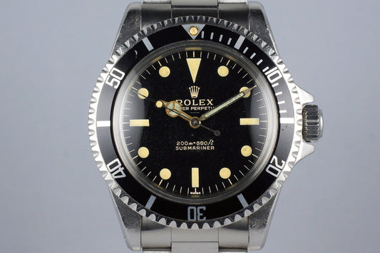 1963 Rolex Submariner 5513 Glossy Gilt UNDERLINE Dial