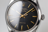 1960 Rolex Air-King 5500 with Swiss Only No Lume Black Dial