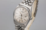 1966 Rolex DateJust 1603 Silver Linen Sigma Dial