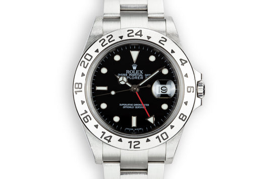 2003 Rolex Explorer II 16570 Black Dial