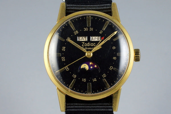 1224様オーダー HQ Milton - Late 1950's Zodiac YG Triple Date Moonphase Automatic