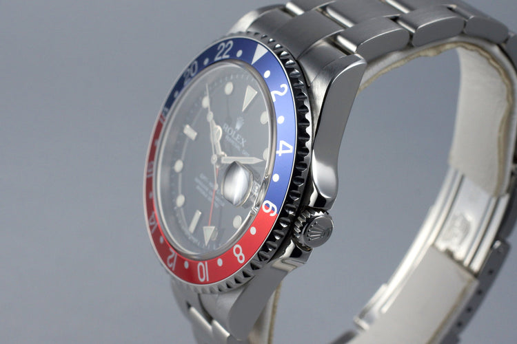 2007 Rolex GMT II 16710 Pepsi with 3186 Movement