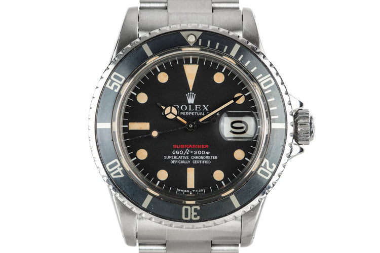 1972 Rolex Red Submariner 1680 with MK IV Dial