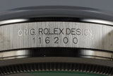 2015 Rolex Datejust 116200 Tuxedo Dial MINT