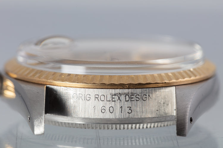 1985 Rolex 18k/SS DateJust Gold Dial