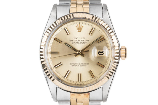 1970 Rolex Two Tone Datejust 1601