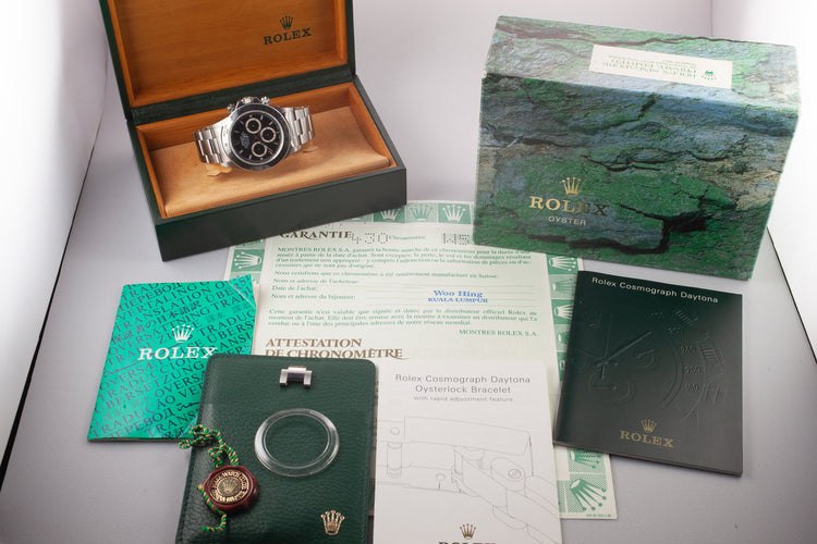 1995 Rolex Zenith Daytona 16520 Service Dial with and Box and Papers