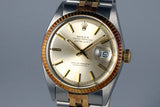 1966 Rolex Two Tone DateJust 1601 Heavy Patina