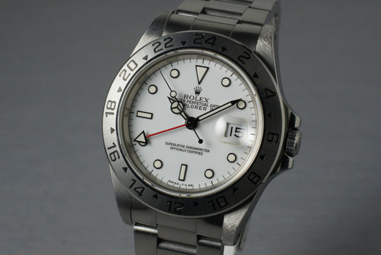 1995 Rolex Explorer II 16570 White Dial with Box and Papers