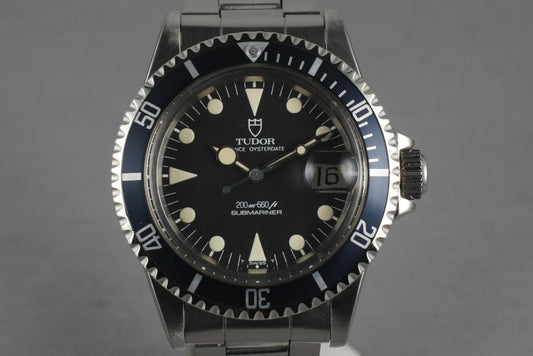 1981 Tudor Submariner 76100 with Non-Mercedes Hand