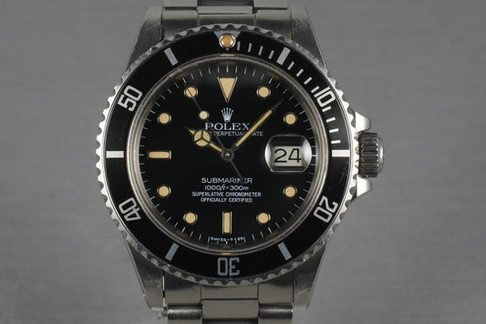 Rolex Submariner 16800 with Creamy WG surround Dial