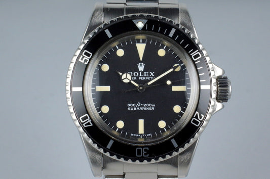 1970 Rolex Submariner 5513 Serif Dial