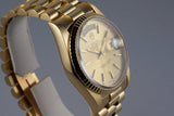 1991 Rolex YG Day-Date 18238 Champagne Dial