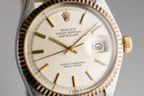 1971 Rolex Two-Tone DateJust 1601 Silver Dial with Papers