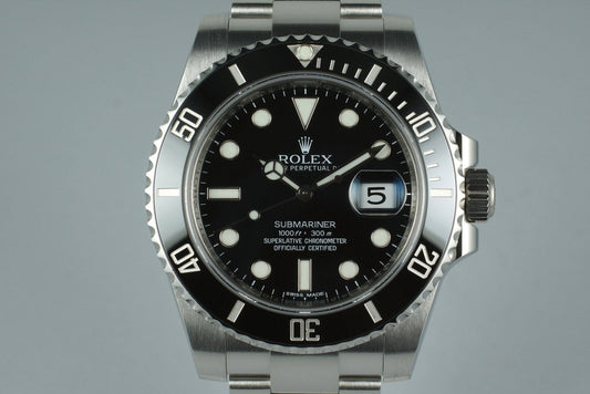 2013 Rolex Ceramic Submariner 116610 with Box and Papers