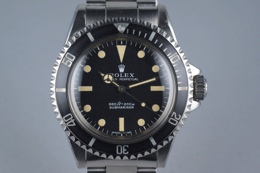 1970 Rolex Submariner 5513 Serif Dial