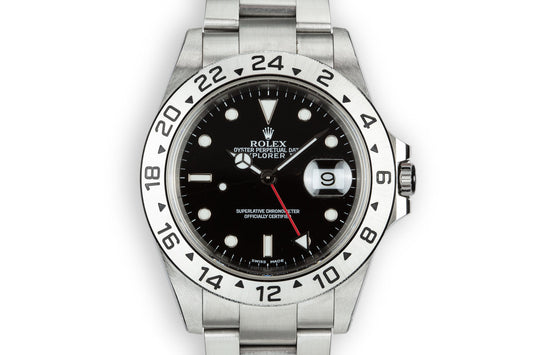 2000 Rolex Explorer II 16570 Black Dial with Box and Papers