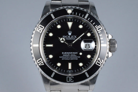 1999 Rolex Submariner 16610