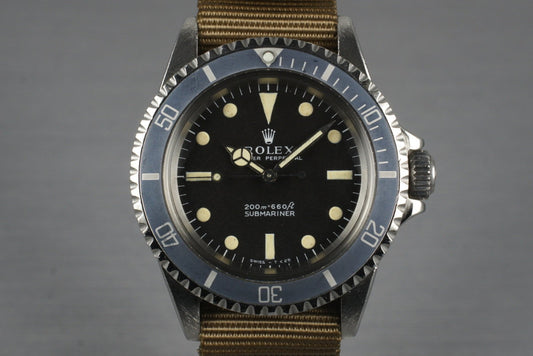 1967 Rolex Submariner 5513 Meters First