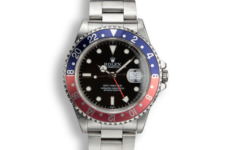 1999 Rolex GMT-Master 16700 "Pepsi" with SWISS Only Dial