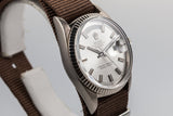 1967 Rolex WG Day-Date 1803 Silver 'Wide Boy' Dial