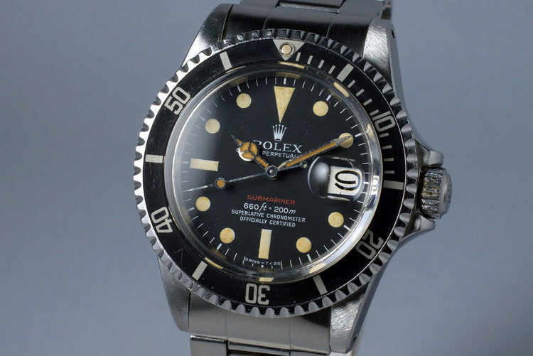 1971 Rolex Red Submariner 1680 Mark V Dial