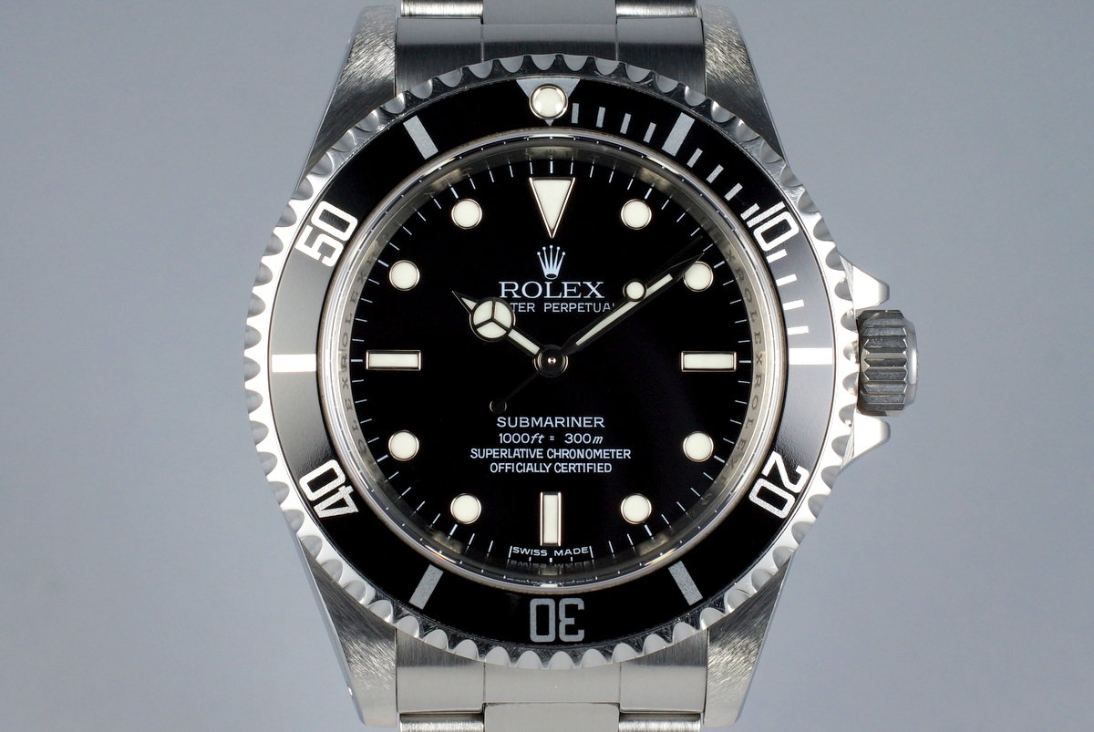 Rolex submariner 14060m 4 line shop
